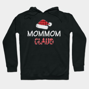 Red Plaid MomMom Claus Santa Hat Matching Family Christmas Gift Hoodie